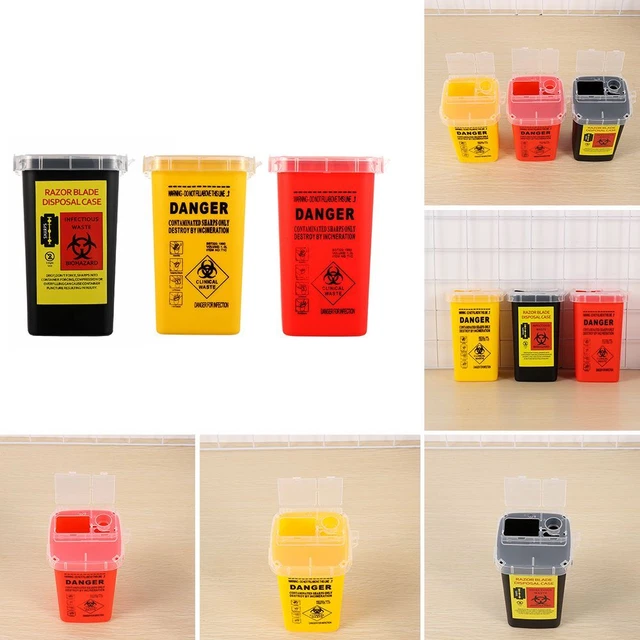 Gadget Biohazard Box Storage Collect Box Sharps Container Waste Box Needles Bin