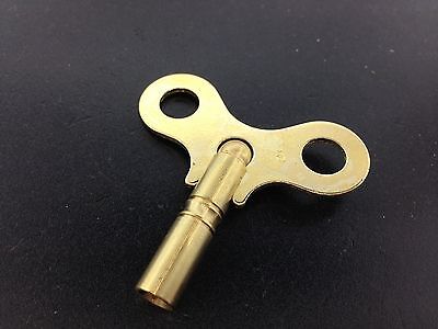 Solid Brass Clock Key #6 or 3.6 mm
