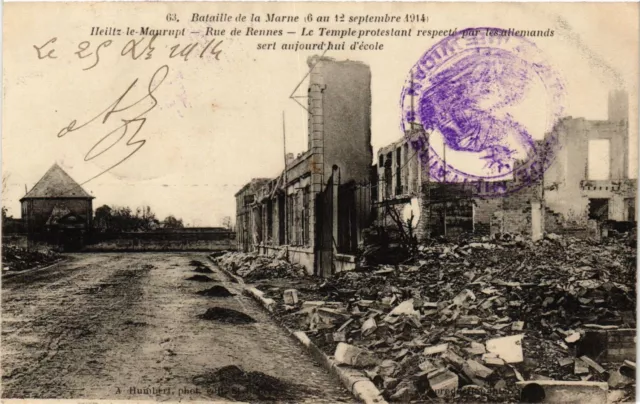 CPA MILITAIRE Bataille de la Marne-Heiltz le Maurupt (316185)