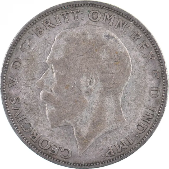 SILVER - WORLD Coin - 1923 Great Britain 1 Florin - World Silver Coin *304