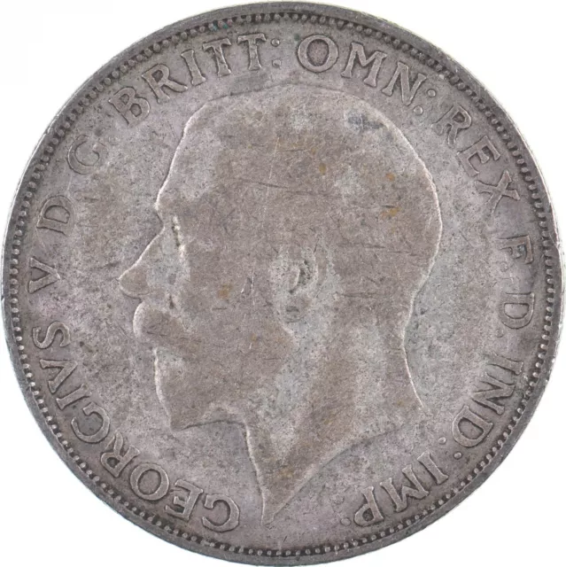 SILVER - WORLD Coin - 1923 Great Britain 1 Florin - World Silver Coin *304