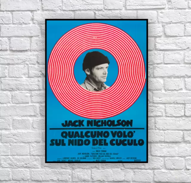Vintage Movie Poster Print "One Flew Over the Cuckoo's Nest" Italian Version