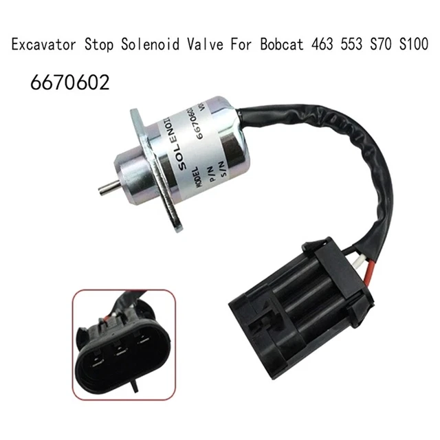 Solenoide arresto escavatore arresto arresto motore 12 V per Bobcat 463 55 N5M4