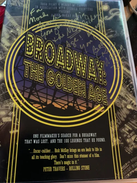 Broadway The Golden Age DVD Documentary signed by director