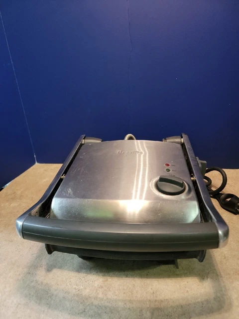 BREVILLE Panini Grill Press TG425XL Brushed Stainless Steel USED TESTED WORKS