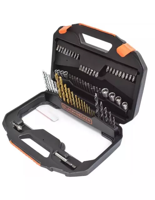 Black & Decker Drill And Screwdriver 70 Piece Kit Set In a Carry Case A7184