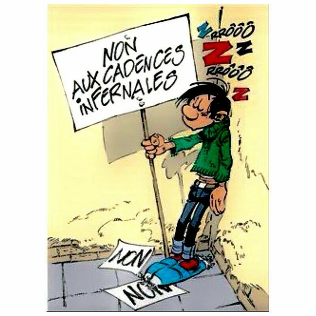 Plaque Métal Gaston Lagaffe - 30 X 20 Cm - Déco Murale BD - Neuf