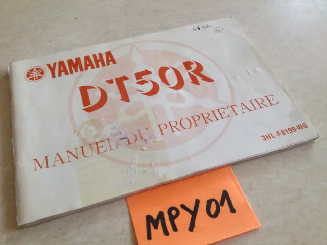 Manuel propriétaire Yamaha DT50R DT50 R DTR 50 DT 50DTR owner's manual éd. 88 90