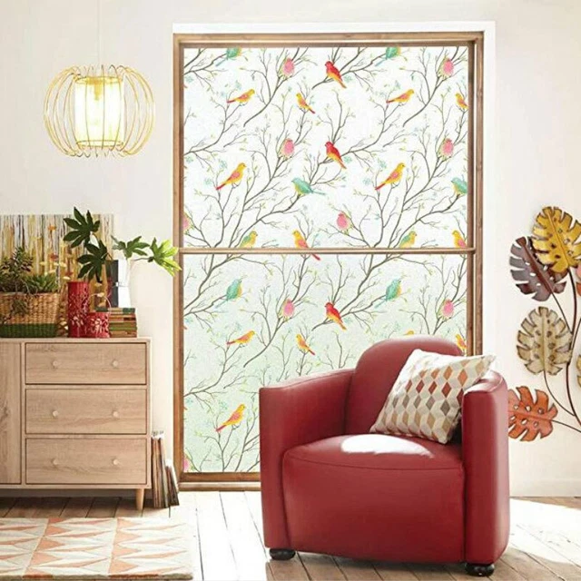 3D Static Cling Frosted Glass Stickers Film Privacy Window Decals Home Decor