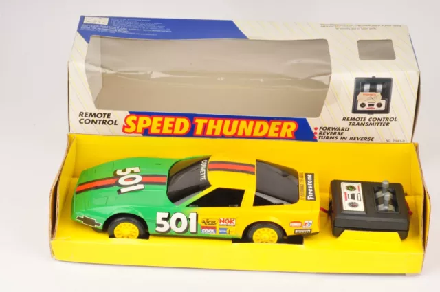 Speed Thunder Corvette Remote Control Car Yellow - Unused in Box