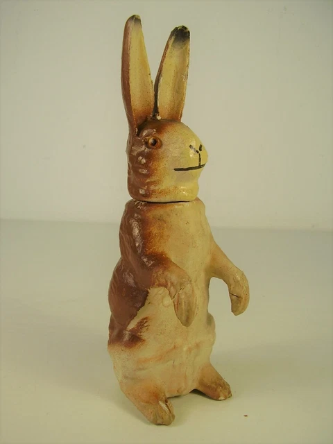 Antiker Osterhase als Füllbox Pappe - Masse vor 1945