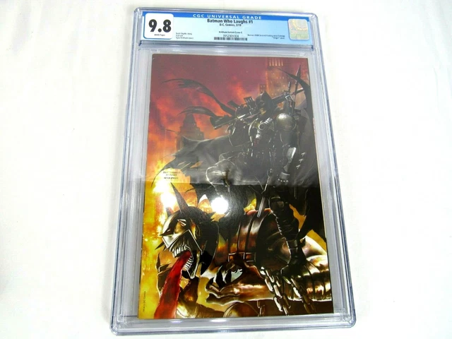 Batman Who Laughs #1 CGC Graded 9.8 White Kirkham Metal Virgin Variant Cover