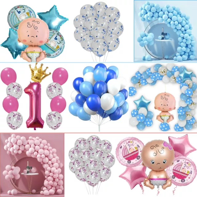 Baby Shower Balloons Boy Girl Gender Reveal Latex FOIL Balloon Party DECOR BALON