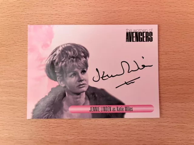 The Women of the Avengers Autograph Card Jennie Linden