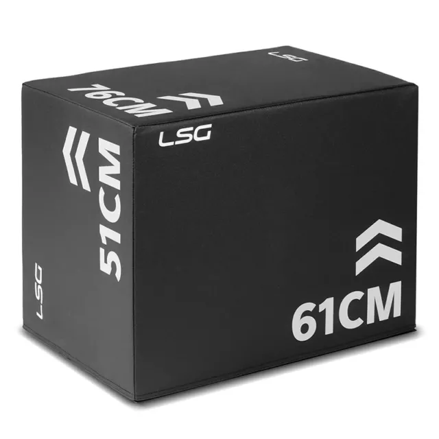 LSG Fitness Heavy Duty PVC 3-in-1 Soft Plyo Box Foam