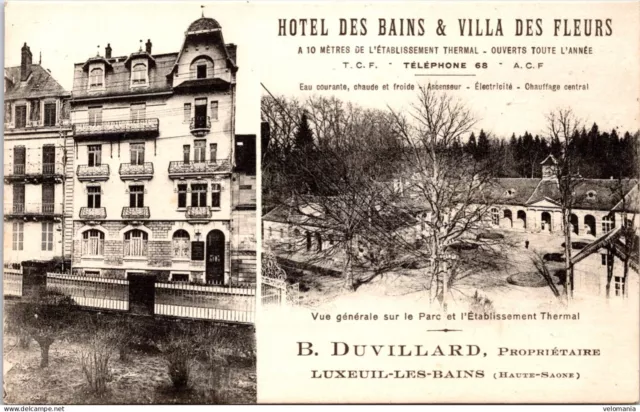 S12117 cpa 70 Luxeuil les Bains - Hôtel des Bains & Villa des Fleurs