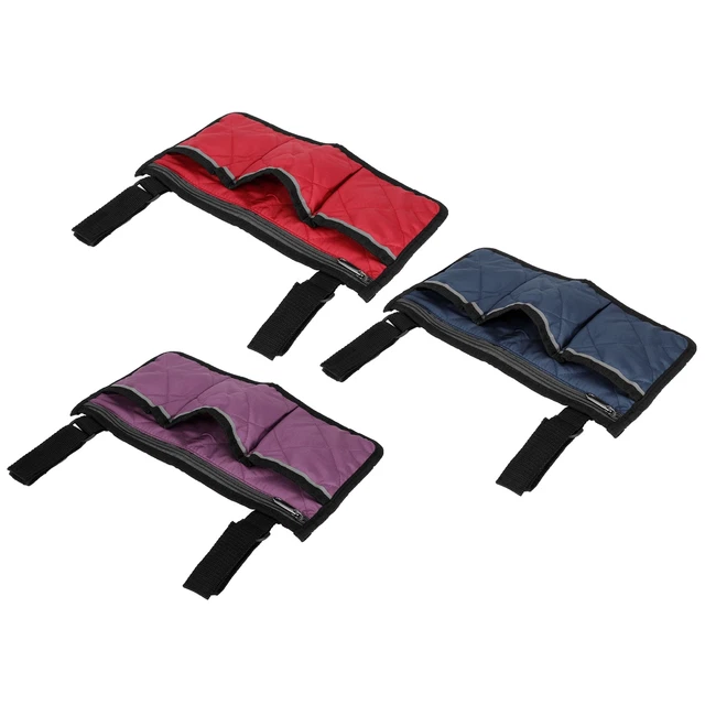 Bolso colgante lateral multifuncional para silla de ruedas bolsa de almacenamiento para silla de oficina reposabrazos