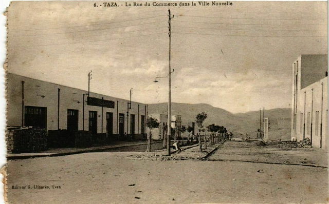 CPA AK Taza - The Street of Commerce in the City New MOROC (963942)