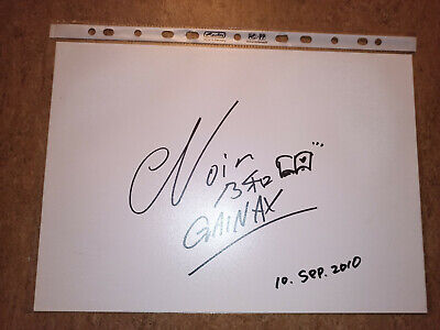 Noir Gainax Connichi AUTOGRAFO Signature DIN a4 Evangelion Nadia FLCL 