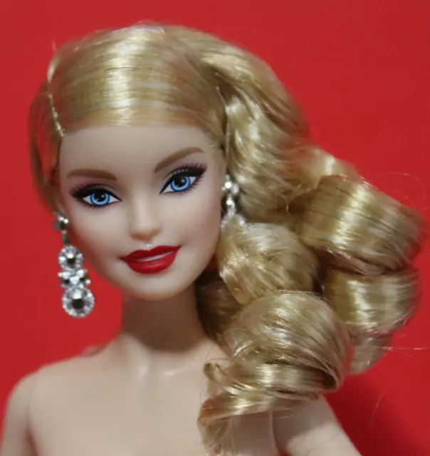 Barbie Doll Nude Model Muse Signature Blonde Hair Painted Nails