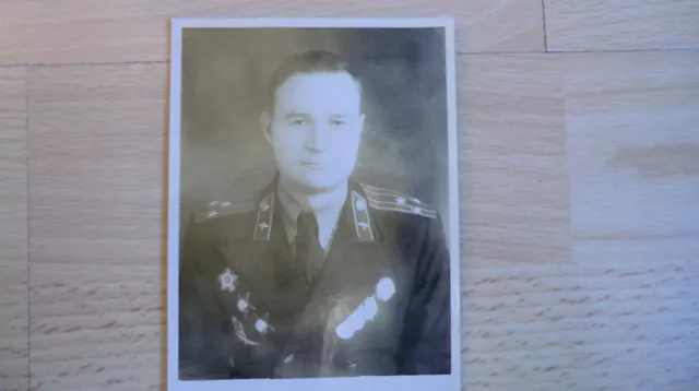 Foto Portrait Russische Offizier 100% Original UDSSR Nr-10
