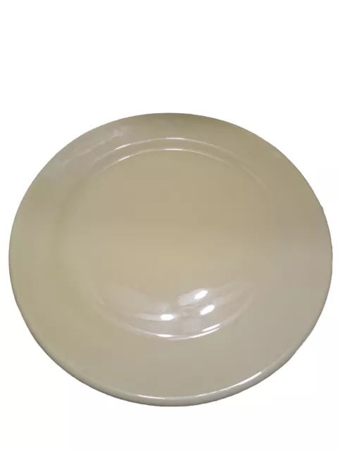 TS & T Lu-Ray Pastels Yellow 14" Chop Plate Round Platter Vintage USA