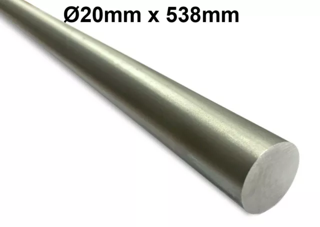 Barre Tige en Acier les Pièces Rondes ⌀20mm x 538mm Profil Rond Massif