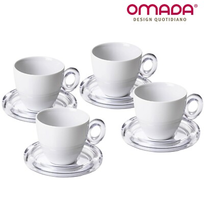 200 ml cappuccino argento DOITOOL Tazza da caffè piattino in ceramica per caffè espresso piattino in porcellana 