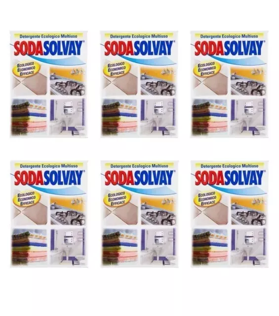 SODA SOLVAY Detergente Ecologico Multiuso 1kg - Pz 3 - Il Mio Store