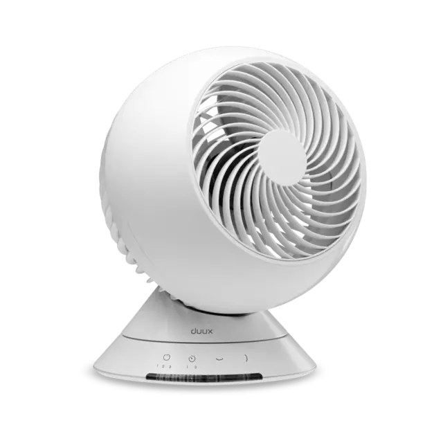 Duux White Globe Table Fan - Quiet, Powerful and Stylish Fan