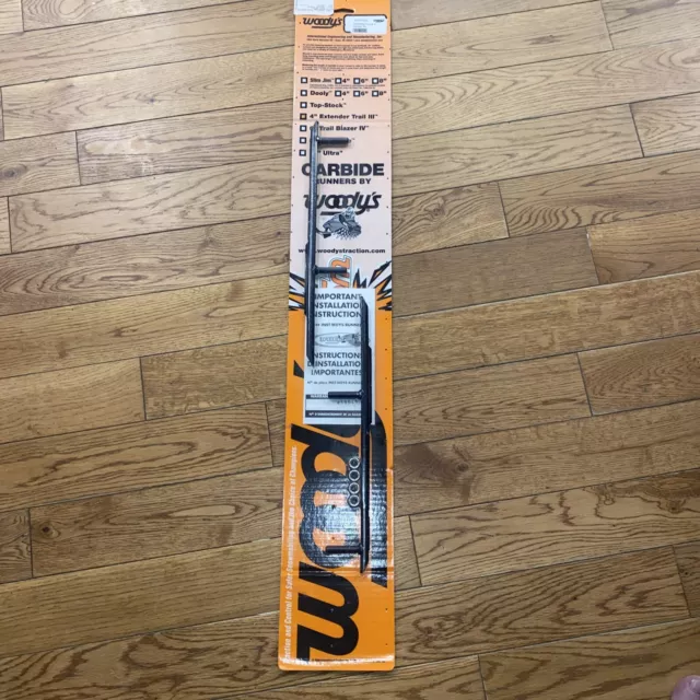 Woodys Extender Trail III 4" Carbide Wear Runners for Simmons Skis (ESM3-7000)