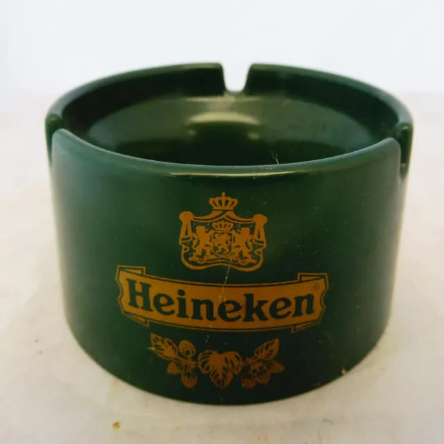 Cendrier Ashtray publicitaire - HEINEKEN BLASON 9 cm Ø