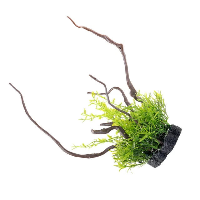 Künstliche Wassergrasbehälter Aquarium Wasser lebensee für Tankaquarium (grün)