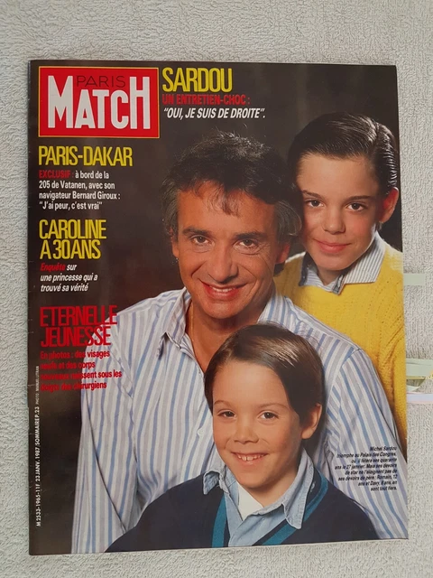 Paris Match N°1997 - 4 Septembre 1987 - Pironi, Giroux, Madonna, Jarre...