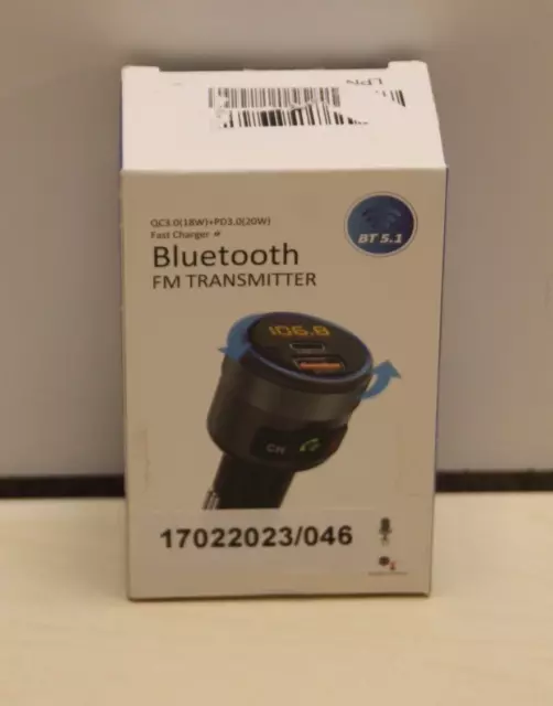 Auto Bluetooth FM Transmitter, Wireless Bluetooth FM Radio Adapter
