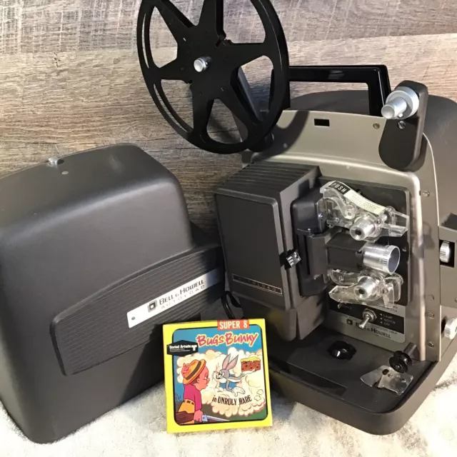 Bell & Howell Super 8mm Autoload Film Projector Model 346A And Bugs Bunny Film