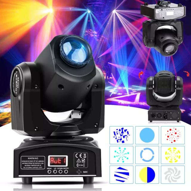 Moving Head Bühnenlicht Beam RGBW LED GOBO Spot DMX DJ Disco Bühnenbeleuchtung