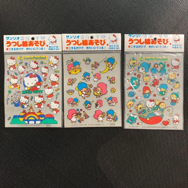 Sanrio Vintage Stickers set Hello Kitty Little Twin Stars hangyodon