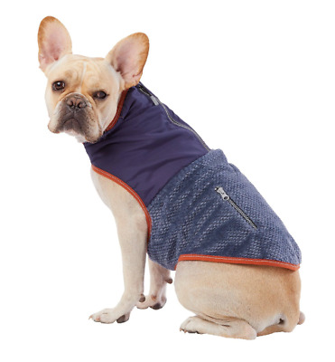 Top Paw Dog Two-Tone Cozy Coat Blue/Pink S-XL Waterproof Warm Ultra Reflective