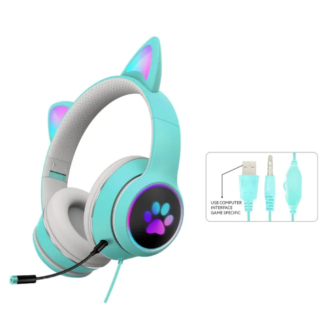 WIRELESS LED LIGHT Cat Ear Earphones Embrace Fashion and Music at