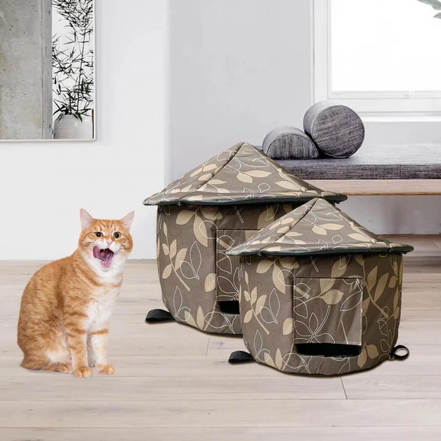 Stray Cats Shelter Anti Slip Bed Small Dogs Kitten Cave Outdoor Cat House