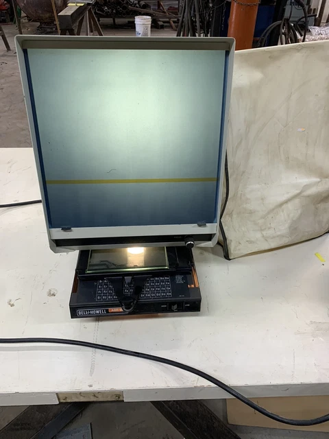 Bell & Howell Abr-Viii Series 1339A Microfilm/Microfiche Reader Dual Lens Light
