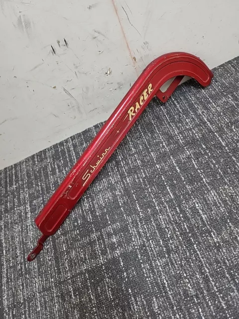 Vintage 1950s-60's Schwinn 26" Lightweight Racer bicycle chain guard Red S6 S5