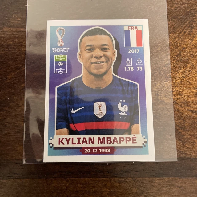 Autocollant Panini Mbappé 2017/18 - 2ème Année - Autographe Original - Rare