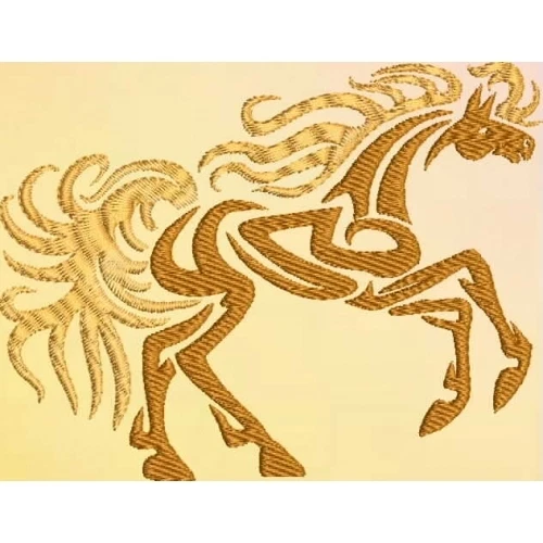 Embroidered Sweatshirt - Tribal Horse S2-09 Sizes S - XXL