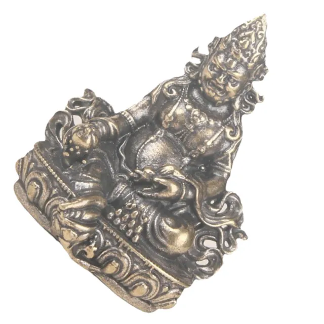 Collectible Figurines Thai Sitting Buddha Statue Good Luck Brass
