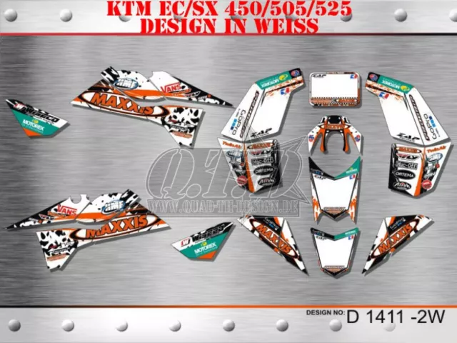 Motostyle Dekor Kit Atv Ktm 450 505 525 Sx Xc Graphic Kit D1411 B 2