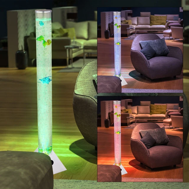 Trio Lighting Motion - Colonne d'eau Bubble - LED RGB - avec poisson