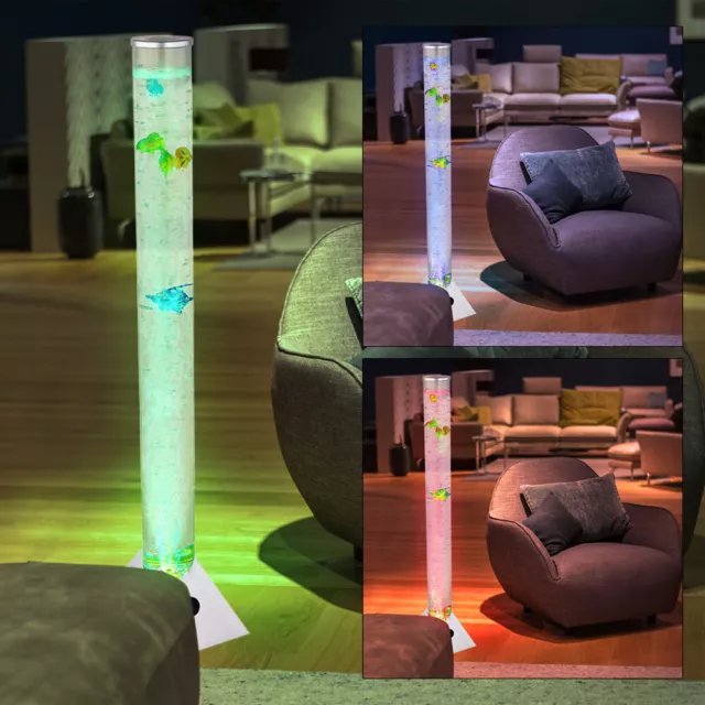 RGB LED lampadaire décoratif poisson bulle eau salle à manger