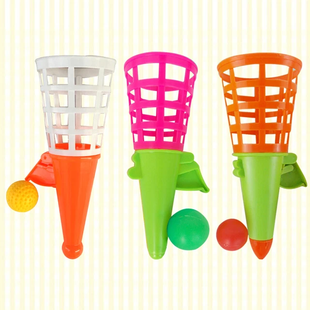 Juego de 12 Childers Launch Ball lanzar y atrapar pelotas juguete Bouncy Soft